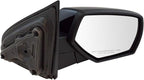 Right Mirror Manual, with Smooth Black Cover Passenger Side Compatible with 14-18 Sierra 1500 15-18 Sierra 2500 HD 3500 HD Silverado 1500 Silverado 2500 3500