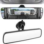 Anti Glare Rear View Mirror, Universal 9.5' (241mm) Wide Angle Panoramic Convex Rearview Mirror with Strong Suction Cup, Mounts on Windshield to Reduce Blind Spots for Cars SUV Trucks