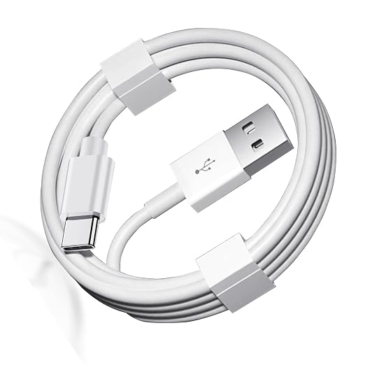 2 Pack 10FT Car Carplay Data Transfer Cable for iPhone 17 Air/16E 16 Plus 15 Pro Max，iPad Pro 12.9 13, Air 5 4, Mini 6 USB A to USB Type C Charger Charging Cord,Samsung Galaxy Tab A7 A8 A9 S10+ S9 S8