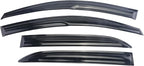 Black Outside Mount Window Deflectors for 2018-2023 Hyundai Accent,Durable Rain Guards/Window Visor Deflectors