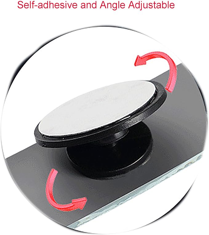Blind Spot Mirrors, 2 Pcs Black 3.9 Inch x 1.18 inch Angle Adjustable Self-adhesive Reverse Blind Spot Small Mirror for Car and Motorcycle (2)