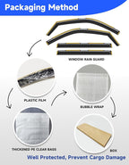 in-Channel Window Rain Guards Fit for Toyota Tundra 2022 2023 2024 2025 2026 CrewMax, Extra Durable Visors Vent Visors Window Deflector Vent Shades Truck Car Accessories -4 pcs