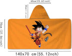 D Printed Soft Cotton Terry Hooded Towel Wrap, Portable Absorbent Towel for Bath Pool Beach Daily Use, 28 in x 55 in