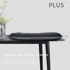 Car Seat Cushion Pad for Driving, Chair Cushion for Office/Truck with Memory Foam, Seat Cushion Comfortable and Durable Black 2" Thick