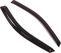WD2-160 Dark Smoke 2 Pcs Set Window Visor (Outside Mount) Deflector Rain Guard Compatible with 2004-2008 Ford F-150 Regular Cab