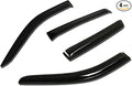4Pcs Tape-On Window Vent Visor Deflector Rain Guard Compatible with 2001-2006 Santa Fe, Acrylic