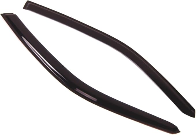 WD2-031 Dark Smoke 2 Pcs Set Window Visor (Outside Mount) Deflector Rain Guard Compatible with 1995-2005 Chevrolet Cavalier Coupe
