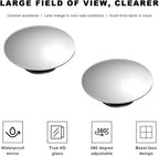 2 PCS Car Blind Spot Mirror, Round 360 Degree Rotating HD Glass Wide Angle Convex Rear View Mirror, Adjustable Frameless Side Blindspot Mirrors for Car SUV Truck RV Van