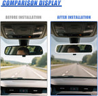 YoRise Car Rear View Mirror Protector Frame, Rearview Edge Cover (White) | Car Rearview Mirror Cover, Car Mirror Decoration Protector Accessories for Most Cars