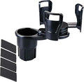 Dual Car Cup Holder Expander with 2.59" Base, 2-in-1 Universal Cup Holder Extender, 16 Cushion Pads for Stability, Expandable Top (2.87"-5.9") for Large Bottles, Mugs & Instant Noodle Bowls