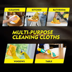 Yellow Microfiber Cleaning Cloths 12 Pack, 12.5 x 12.5 inch Microfiber Towel for Cars, Ultra Absorbent Car Washing Cloth, Lint Free Streak Free Cleaning Rags for Car, Kitchen, and Window