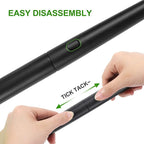 XINDELL Windshield Cleaning Tool, Driver-Control Long Reach Car Window Cleaner with Ergonomic 22" Handle & Microfiber Pads, No Streak Auto Glass Cleaner for Interior Windshield, SUV, Truck & Car Glass