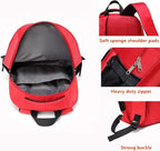 First Aid Bag Empty Red Emergency Medical Bag First Responder Trauma Backpacks Multi-Pocket Traveling Field Trips Camping Essentials (Red, 1 Piece)
