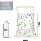 Car Trash Bag Car Garbage Bag Hanging Floral Cars Trash Can Spring Decor Waterproof Cars Back Seat Organizer for Vehicle Travelling Camping