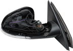 Passenger Side Power Heated Mirror Smooth Black with Turn Signal Compatible with 2011-2017 Buick Regal GM1321486