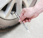 Pencil Tire Pressure Gauge 1-20 PSI Low Pressure for ATV Golf Cart Lawn | Chrome-plated brass body, 1-20 PSI / 10-140 kPa / 0.1-1.4 bar. For golf carts, ATVs and lawn tractors. Mechanical, no battery