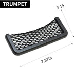 2 Pcs Black Car Net Pocket， Abs Self-Adhesive Multifunctional Car Mesh Bag Organizer Net，7.87in*3.15in Automotive Frame Storage Net Pocket. Suitable for Cars