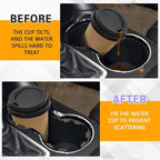 6PCS Silicone Car Cup Holder Insert with Arc Leaf Design, Car Cup Holder Expander, Silicone Self-Adhesive Cup Holder Stabilizer, Anti-Shake Auto Water Bottle Stabilizers for Most Vehicles