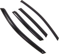 WD2-636 Dark Smoke 4 Pcs Set Window Visor (Outside Mount) Deflector Rain Guard Compatible with 2012-2016 Honda CR-V