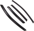 WD2-636 Dark Smoke 4 Pcs Set Window Visor (Outside Mount) Deflector Rain Guard Compatible with 2012-2016 Honda CR-V