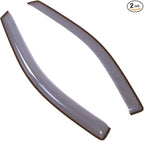 Car Window Rain Guard | Outside Mount Visors Auto Side Window Deflectors | Windows Visor Rain Shields Compatible with 2004-2008 Ford F-150 Regular Cab | 2 Pcs Set, LGWV2-160, Light Tinted