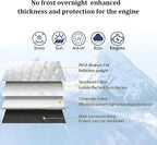 Car Windshield Snow Cover, 7-Layer Thickened Windproof Waterproof Windscreen Snow LCE Frost Protection, Automotive Exterior Windshield Ice Cover, Universal for Vehicles (57.1 × 87.8'')