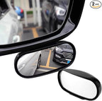 360 ° HD Blind Spot Car Mirror 2Pcs Blind Spot Car Rearview Stick on Mirror | Rectangular Adjustable Blindspot Convex Wide Angle Side Rearview Mirror for Car,Truck,SUV