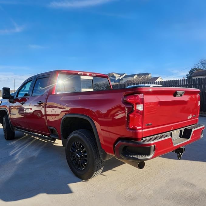 2020-2026 Smoke in-Channel Rain Guards Window Visors Compatible with Chevy Silverado/GMC Sierra 2500HD 3500HD Crew Cab, Window Deflectors Vent Deflector Sun Shade Pickup Truck Accessories