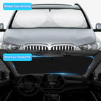 Windshield Sun Shade for 2019-2025 BMW 3 Series 328i M340i M3, Front Window Sun Visor Protector Cover Custom Fit BMW 3 Series Accessories