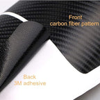 4PCS Car Door Sill Protector 3D Carbon Fiber for Truck SUV | Anti-Scuff，Self-adhesive，Protective Door Threshold Guard Vinyl Sticker