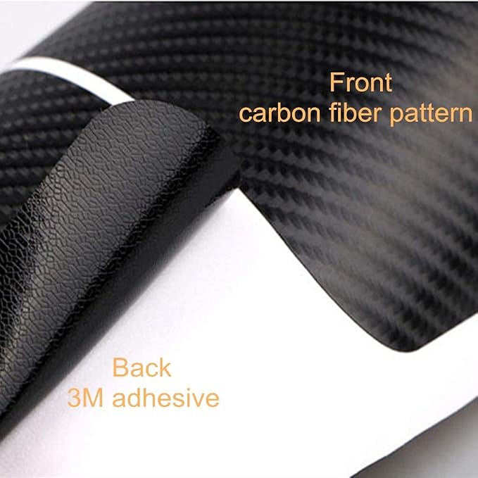 4PCS Car Door Sill Protector 3D Carbon Fiber for Truck SUV | Anti-Scuff，Self-adhesive，Protective Door Threshold Guard Vinyl Sticker