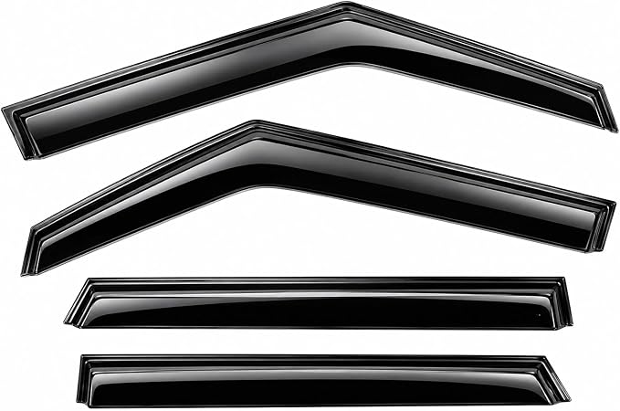 2020-2025 Tape-on Rain Guards for Kia Soul Side Window Deflector Visors EX GT-Line Turbo LX S X-Line Durable Tinted Vent Shade 2021 2022 2023 2024