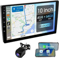 10.1 Inch Carplay Screen for Car,8 cores Radio Screen with Wireless CarPlay and Android Auto,Car Stereo with Mirror Link,Double Din Autoradio with Backup Camera,FM,Aux Input Car Audio
