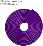 32ft(10m) Anti-Scratch Car Door Edge Guards: U-Shaped Edge Protector Strip for Auto Vehicles Door Rubber Seal Trim Build in Metal Sheet for Most Car Rucks SUV No Glue Installation, Purple