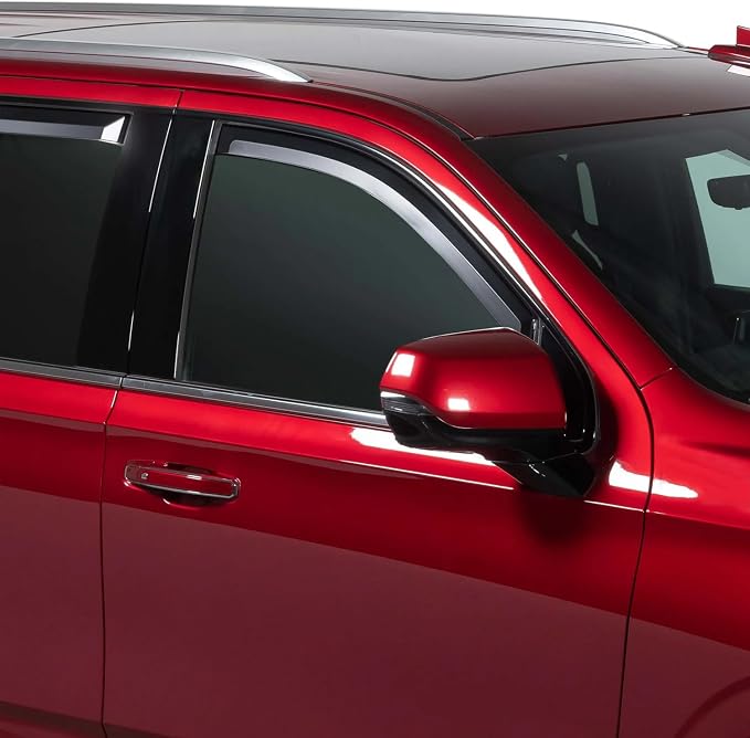 in Channel Rain Guards for Chevy Suburban 2021-2026 Side Window Deflectors Window Visors for Fresh Air in Rain, Highway Wind Noise Reduction, Car Wash Safe, 4PCS