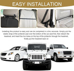 Kick Mat Back Seat Protector, Back Seat Cover for Kids, Large Vehicle Backseat Protector with 2 Mesh Storage Pockets, Waterproof Car Backseat Protective Covers for Most Vehicles (1PCS)