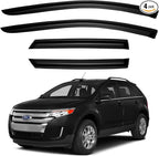 Window Visors Rain Guards for 2007-2014 Ford Edge, Out-Channel Window Vent Wind Deflectors Visors Shades for 2007-2015 Lincoln MKX
