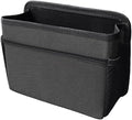 Car Trash Can, Foldable Waterproof Leather Trash Bin Garbage Organizer, Multi-Pocket Mini Hanging Storage Container, Universal Auto Interior Accessories for Cars, SUVs, Trucks (Black)