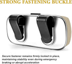 Sunglass Holder for Car Visor Clip, Car Visor Glasses Case, Vehicle Visor Accessories Organizer Box, Car Sunglass Holder Suitable for Truck, SUV and Sedan to Place Glasses (Beige)