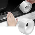 Car Door Edge Guards Door Sill Protector, 1.2In x 33Ft 5D Carbon Fiber Car Wrap Film, Vinyl Automotive Wrap Film Anti-Collision Fits for Most Car(Transparent)