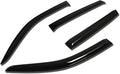 Window Visors Compatible with 2005-2009 Hyundai Tucson, 4Pcs Front & Rear Tape-On Window Vent Visor Deflectors Rain Guard, Glossy Dark Smoke