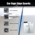 U-Shape Car Door Edge Guards, 32.8 Ft Rubber Automotive Door Edge Protector for SUVs Sedans, Easy No-Glue Install, Exterior Car Accessories Trim (Black)