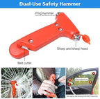 Car Roadside Emergency Kit, Vehicle Truck Safety Road Side Assistance Kits Auto Accessory, with Jumper Cables, Tow Rope, Reflective Triangle, Tire Pressure Gauge, etc