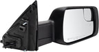 Passenger Side Power Folding Mirror Heated Memory Blind Spot Indicator Smooth Black Compatible with 2019-2022 Ram 1500 CH1321477