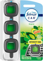 Car Air Freshener, Odor-Fighting Automotive Vent Clip, Gain Original Scent, 3 Count
