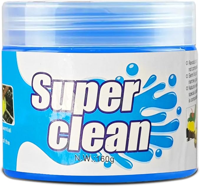 Car Cleaning Gel Clean Putty, Reusable Car Interior Cleaner Slime, Auto Detail Cleaning Soft Rubber Supplies, Universal Multi-Functional Cleaning Tool Accessories for Men Women (Blue)