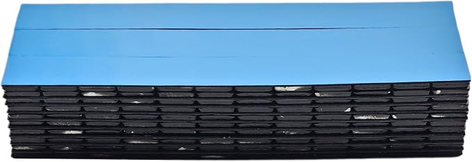Stick On Wheel Weights - 0.25 0.50 1.00 oz Zinc, Black, Grey Coating, Blue Adhesive, Red Tape- Professional Quality Tire Balancer Stickers (Black Coated Blue Tape, 6 Box 0.25 oz = 2160 PCs)