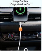 8 Pack Magnetic Cable Clips, Multi-colors Cable Management Accessories, Cord Smooth Adjustable & Adhesive Backing Cord Organizer for Office Home Organization, Desk, Wall, Nightstand, Phone, Car