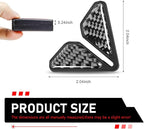 2 PCS Car Door Corner Protector Edge Guards, PVC Carbon Fiber Style Anti-scratch Guard, Waterproof Self-adhesive Protective Decoration, Universal for Most Vehicles (Black & 02)