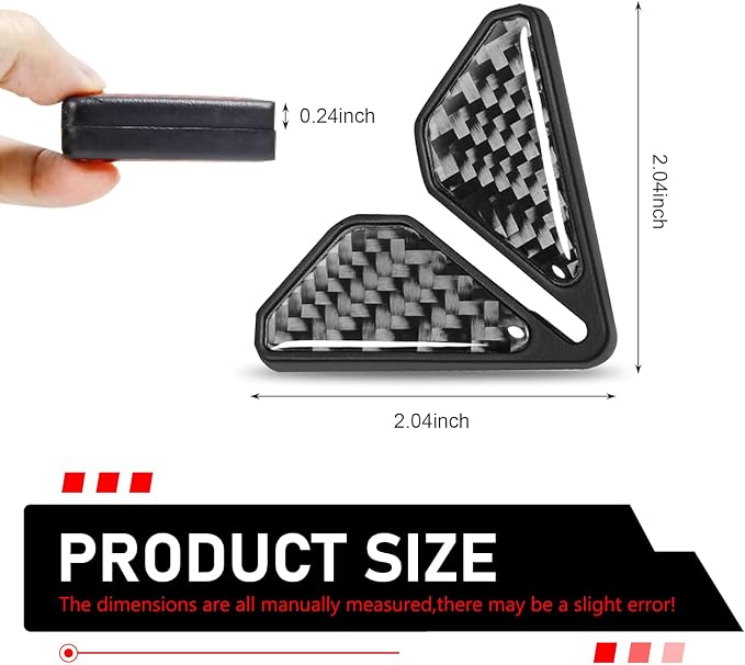 2 PCS Car Door Corner Protector Edge Guards, PVC Carbon Fiber Style Anti-scratch Guard, Waterproof Self-adhesive Protective Decoration, Universal for Most Vehicles (Black & 02)